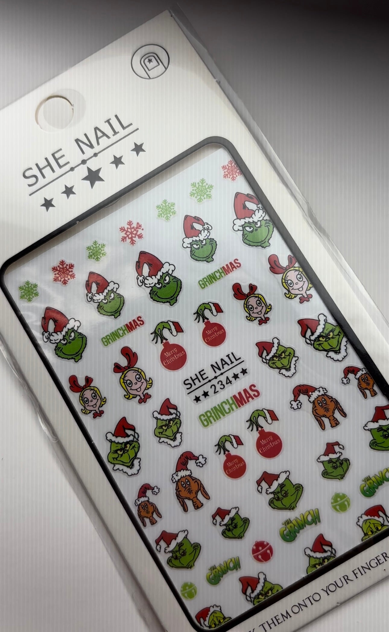 Decoraciones Stickers de Grinch